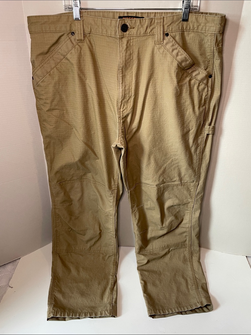 Ridgecut Men's Size 42 x 32 Khaki Work Pants - Durable Utility Trousers